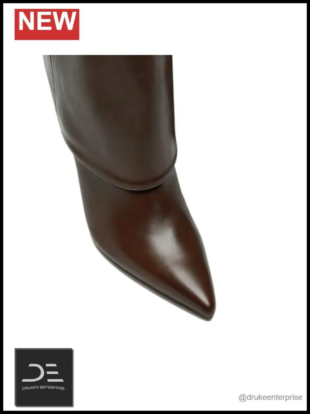 Over the Knee Boots for Women Pointed Toe Stiletto Heel Faux Leather with Side